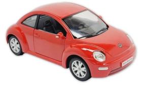 Miniatura Carro Volkswagen New Beetle escala 1:24 kinsmart Miniatura Carro Volkswagen New Beetle escala 1:24 kinsmart
