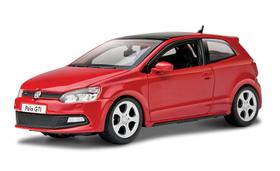 Miniatura Carro Volkswagen Polo Gti Mark 5 1/24 Plus Vermelho Bburago 21059