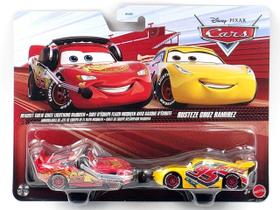 Miniatura Carros McQueen Chefe Equipe e Cruz Ramirez Mattel