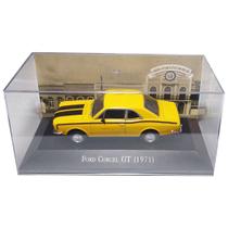 Miniatura Carros Nacionais Ford Corcel GT 1971 Amarelo