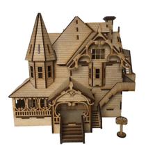 Miniatura Casa Bonecas Pink Palace Coraline Quebra-Cabeça MDF Miniatura Casa Bonecas Pink Palace Coraline Quebra-Cabeça MDF