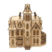 Miniatura Casa The Addams Quebra-Cabeça MDF Miniatura Casa The Addams Quebra-Cabeça MDF