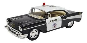 Miniatura Chevrolet Belair 1957 Policia Metal 1:40