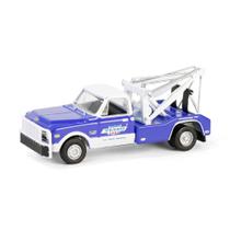 Miniatura Chevrolet C-30 Dually Wrecker 1969 - Yenco Guincho - Dually Drivers Série 15 - Greenlight - 1:64