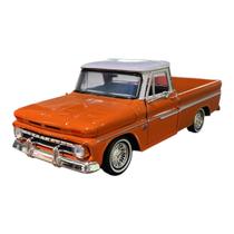 Miniatura Chevrolet C10 Laranja Metal Motormax 1:24