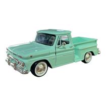Miniatura Chevrolet C10 Verde Agua Metal Motormax 1:24