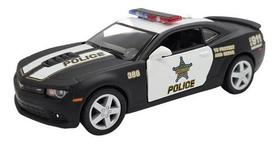Miniatura Chevrolet Camaro 2014 Police Metal 1:38
