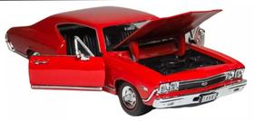 Miniatura Chevrolet chevelle ss 396 1968 escala 1/24 welly