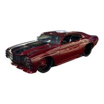 Miniatura Chevrolet Chevelle Vermelho Pink Slips Jada 1:24