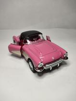 Miniatura Chevrolet Corvette 1957 Vermelho Metal Welly 1:38 Miniatura Chevrolet Corvette 1957 Vermelho Metal Welly 1:38