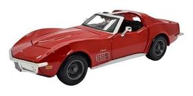Miniatura Chevrolet Corvette 1970 Vermelho Maisto Metal 1:24 Miniatura Chevrolet Corvette 1970 Vermelho Maisto Metal 1:24