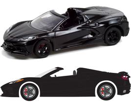 Miniatura Chevrolet Corvette C8 Conversível 2020 - 1/64 - Greenlight 37240D Miniatura Chevrolet Corvette C8 Conversível 2020 - 1/64 - Greenlight 37240D