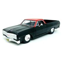 Miniatura Chevrolet El Camino 1965 Preto Fosco Maisto 1/25 Miniatura Chevrolet El Camino 1965 Preto Fosco Maisto 1/25