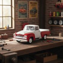 Miniatura Chevrolet Pickup 3100 1964 1:43 Ixo Branco E Vermelho Miniatura Chevrolet Pickup 3100 1964 1:43 Ixo Branco E Vermelho