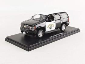 Miniatura Chevrolet Tahoe Polícia Americana Califórnia 1/43 Metal Diecast Viatura de Patrulha Detalhada Coleção de Luxo Miniatura Chevrolet Tahoe Polícia Americana Califórnia 1/43 Metal Diecast Viatura de Patrulha Detalhada Coleção de Luxo