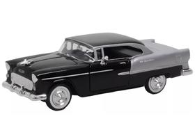 Miniatura Chevy Bel Air 1955 - preto - 1/24 - Motormax 73229