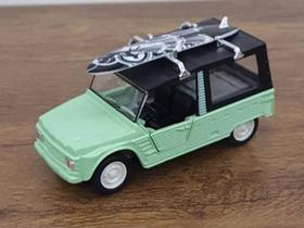 Miniatura Citroen Mehari 1968 Welly 1/36 Metal e Fricção Verde