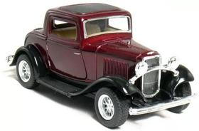 Miniatura Coleção Ford 3 Window Coupe 1932 Escala 1:34 - KINSMART