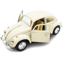 Miniatura Coleção Fusca Bege 1967 Clássico Escala 1/32