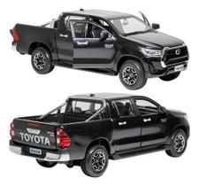 Miniatura Coleção Metal Toyota Hilux Escala 1:27 Maisto PRETO Miniatura Coleção Metal Toyota Hilux Escala 1:27 Maisto PRETO