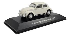 Miniatura Coleção Volkswagen Fusca 1500 1973 Branco 1:43 - Planeta Deagostini