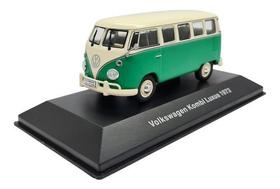 Miniatura Coleção Volkswagen Nº03 Kombi Luxo 1973 Verde 1:43
