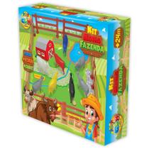 Miniatura Colecionável Fazendinha 16 Peças com Cenário de Gramado Miniatura Colecionável Fazendinha 16 Peças com Cenário de Gramado