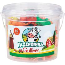 Miniatura Colecionável Fazendinha Balde 40 Peças Miniatura Colecionável Fazendinha Balde 40 Peças