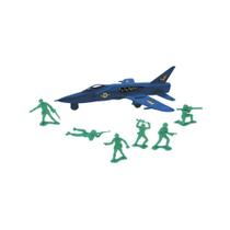 Miniatura Colecionável Forças ARMADAS Avião + 6 Figuras Sortidos Miniatura Colecionável Forças ARMADAS Avião + 6 Figuras Sortidos