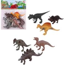 Miniatura colecionavel kit dinossauros 6pcs (s) wellmix unidade