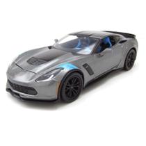 Miniatura Corvette Grand Sport 2017 Cinza Maisto 1/24 Miniatura Corvette Grand Sport 2017 Cinza Maisto 1/24