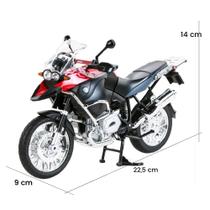 Miniatura Da Moto Bmw R1200 Gs, 22 Centímetros, Vermelho 1/9