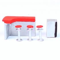Miniatura De Bar Maquete 1/100 675 Minitec 05 Peças Miniatura De Bar Maquete 1/100 675 Minitec 05 Peças