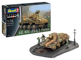 Miniatura de Blindado Alemão Sd.Kfz. 234-2 Puma 1/76 Revell