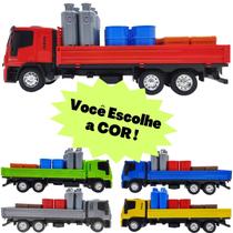 Miniatura De Caminhão Iveco Tector Expresso Óleo Carga Brinquedo Infantil