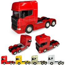 Miniatura De Caminhão Scania V8 R730 Trucado Metal Fricção