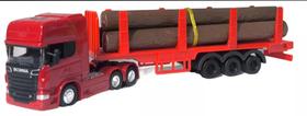 Miniatura de caminhão Scania v8 r730 welly 1/64