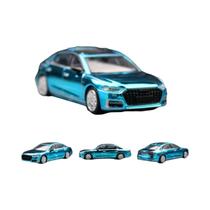 Miniatura de Carro Audi A8 A7 em Escala 1/64 - Modelo de Liga Metálica com Rodas Livres