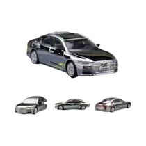 Miniatura de Carro Audi A8 A7 em Escala 1/64 - Modelo de Liga Metálica com Rodas Livres