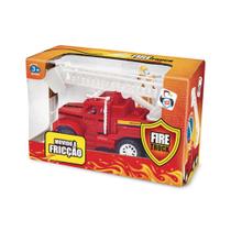 Miniatura De Carros Fricção Caminhão Bombeiro Brinquedo Fire