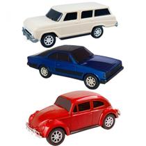 Miniatura De Carros Veraneio Opala Fusca Brinquedo Coleção 3