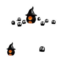 Miniatura De Casa Mágica De Elfos Negros Para Decoração De Halloween, Acessórios De Interior,