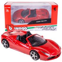 Miniatura De Ferro Ferrari 488 Spider 11cm 1/43 Bburago