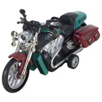 Miniatura de ferro moto custom para viagem - Portal