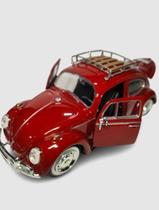 Miniatura De Fusca 1966 Rack De Teto Escala 1/24 Motormax Miniatura De Fusca 1966 Rack De Teto Escala 1/24 Motormax