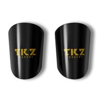 Miniatura de futebol Shin Guards Tekkerz extra pequena preta/dourada
