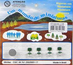 Miniatura de Mesa e Cadeiras Maquete 1/100 674 Minitec 05 Peças