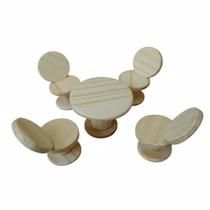 Miniatura de Mesa Redonda com Cadeiras Conjunto Decorativo Miniatura de Mesa Redonda com Cadeiras Conjunto Decorativo