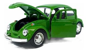 Miniatura De Metal Fusca Na Cor Verde Escala 1/32 Kinsmart