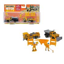 Miniatura De Metal Hitch Haul Matchbox Construction Zone